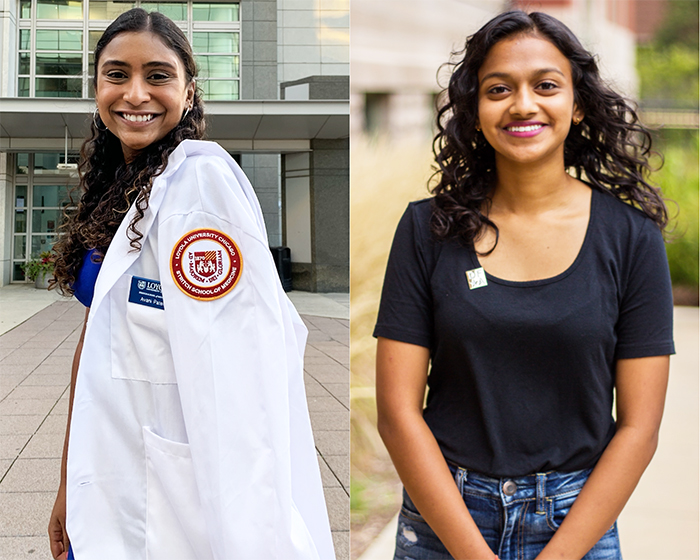 Avani Patel, a 1st-year Medical Student at Loyola University’s Stritch School of Medicine, and Sneha Subramanian, a Design Fellow at the Siebel Center for Design.