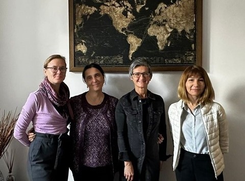 From left to right SOLIDEX team members: Elena Ungureanu, Luisa-Maria Rosu, Catalina Ulrich Hygum, Madalina Coza.