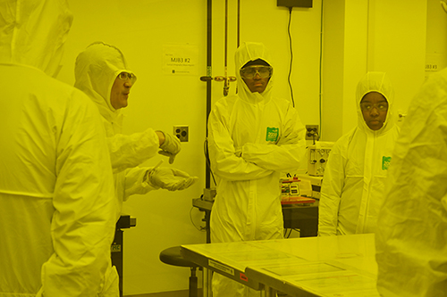 Franklin STEAM Academy eighth graders experience MRL's cleanroom