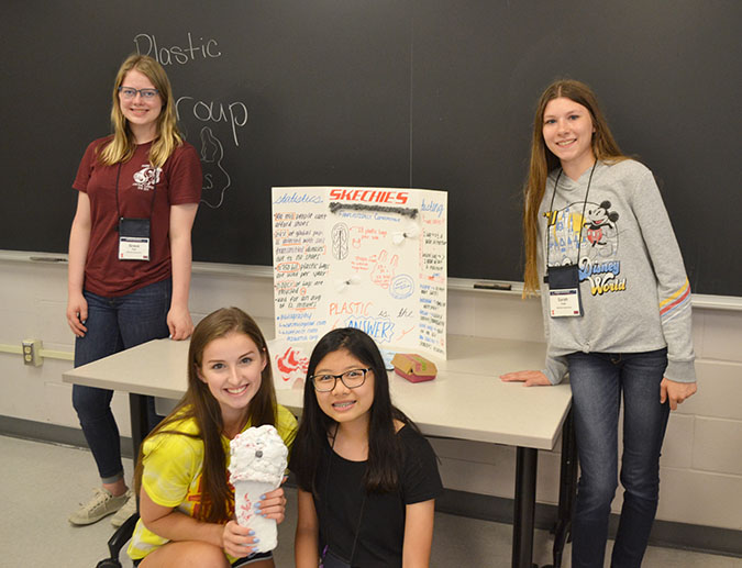 The Plastic Group by their poster with their prototype: 