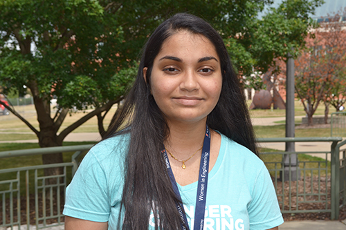 Mechanical Engineering freshman Raksha Sridhar.