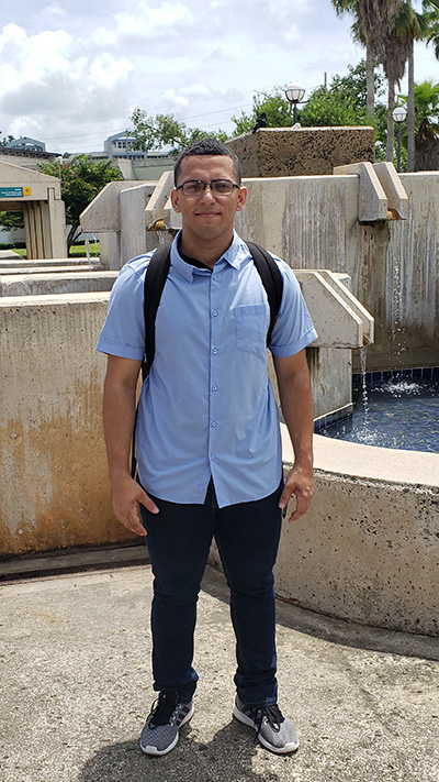 Hector Cruz, a 5th year Computer Engineering senior from  Interamerican University of Puerto Rico-Bayamon. (Image courtesy of Hector Cruz.) 