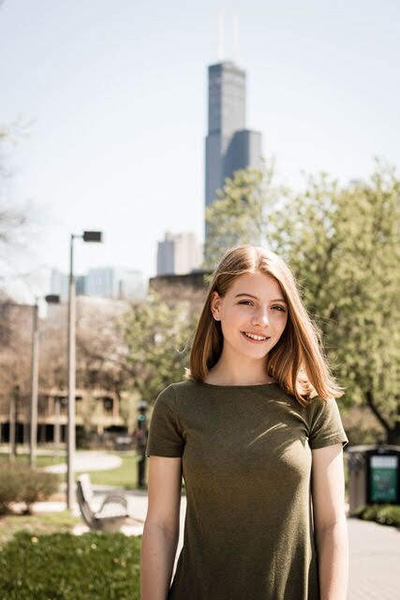  Mary Cook, a rising Bioengineering junior at Illinois who researched the impact of COVID-19 quarantine. (Image courtesy of Mary Cook.) 