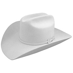 image of white cowboy hat (photo courtesy of Al-Bar Ranch:  http://www.al-bar.com/products.php?product_id=1263